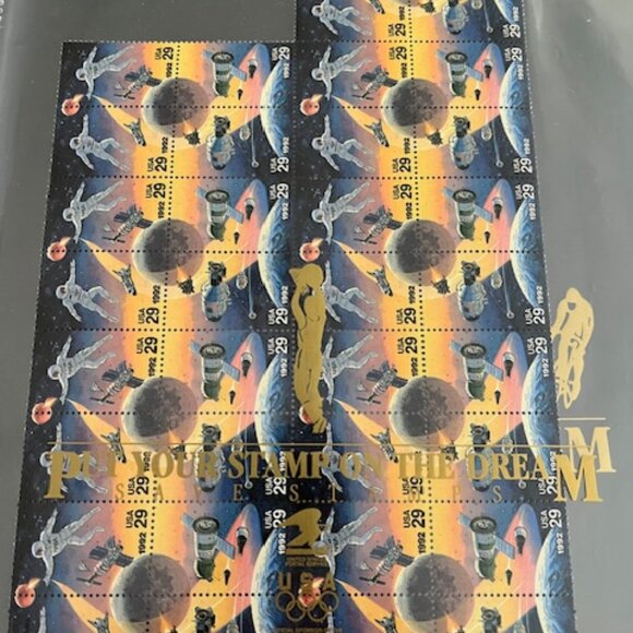 Several sheets of vintage 1988 Olympic Stamp Collection printed 1991 / 501 total - Picture 12 of 13